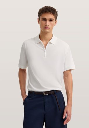 Bugatti Herren Poloshirt met korte ritssluiting
