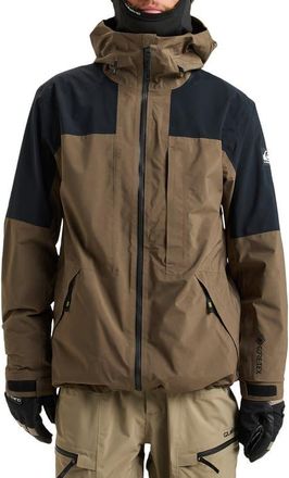 Quiksilver Forever Stretch Gore-Tex Waterproof Ski Jacket in Canteen at Nordstrom, Size Small