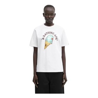 A Bathing Ape A Bathing Ape, Mujer, Camisetas, Blanco, Talla: S