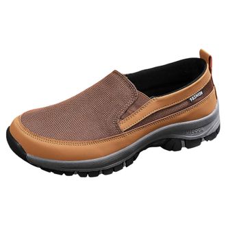 Generic Mens Womens Slip On Trainers Casual Shoes Running Tennis Sports Training Nordic Walking Athletic Fitness Fashion Sneakers Lightweight Breathable A Mus