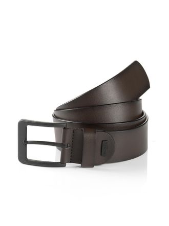 Monti Lederg&uuml;rtel MONTI ATLANTA, Herren, Gr. 11,5, braun, Materialmix, unifarben, G&uuml;rtel Lederg&uuml;rtel, mit dunkler Schliesse