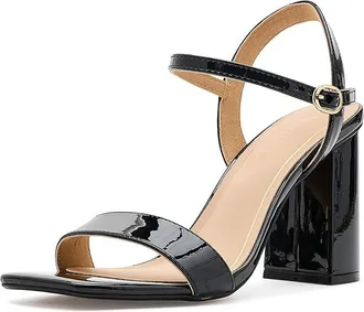 Journee Collection Tivona Womens Sandals Black : 8.5 M, Synthetic