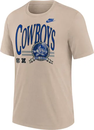 Nike Dallas Cowboys Rewind Nike Mens NFL T-Shirt in Brown | NJFD05YV6Z-KCB