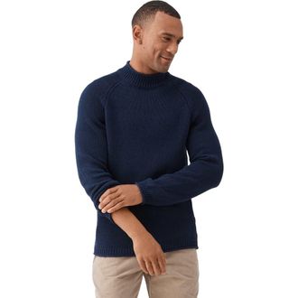 Surfside Supply Co. Stu Raglan Rollneck Sweater in Navy at Nordstrom, Size Xx-Large