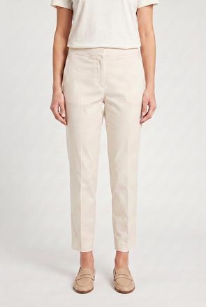 Brunello Cucinelli Light Beige Tailored Trousers, Brand Size 44 (US Size 10)