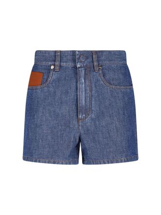 Fendi Pantaloncini In Denim