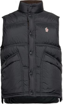 Moncler Aul Down Vest - Heren - Bodywarmers - Grijs - 3XL - Katoen - Jassen