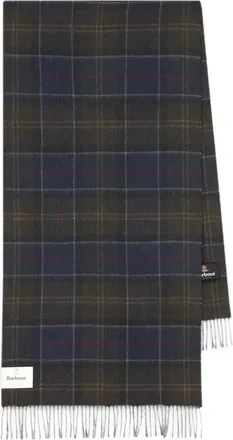 Barbour Shadow Classic Tartan Fringed Scarf