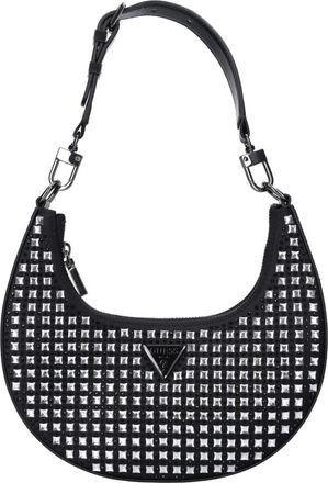 Guess Tassen, Dames, Zwart, ONE Size, Leer, Lua Rhinestone Schoudertas