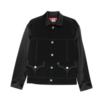 Junya Watanabe Heren, Jassen, Zwart, Maat: M Wol