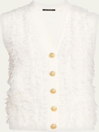 Kobi Halperin Sterling Fringe Knit Sweater Vest