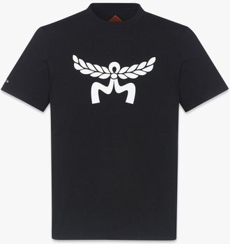 MCM Laurel Logo Print T-shirt In Organic Cotton