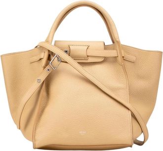 Celine Pre-owned Leren Handtas - Dames - Vintage Handtas - Beige - ONE Size - Leer - Vintage