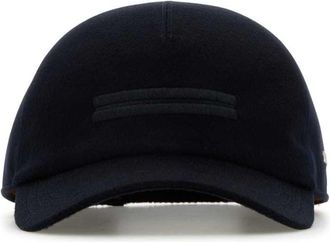 Ermenegildo Zegna Midnight Blue Cashmere Baseball Cap