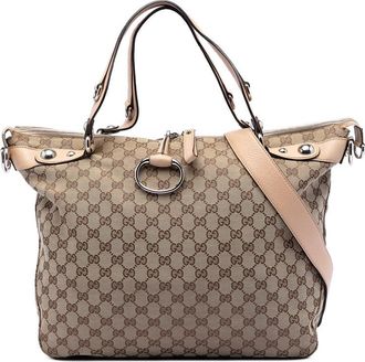 Gucci Pre-owned Gucci Large GG Canvas Icon Bit Satchel Ladies PY6JNLLGECTN68UE