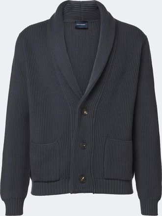Thom Sweeney C&aacute;rdigan acanalado de lana