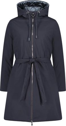 Betty Barclay Jassen, Dames, Blauw, L, Polyester, Omkeerbare capuchonjas