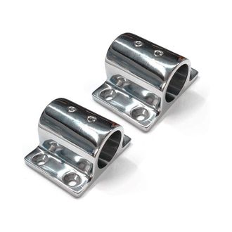 OEM Adecuado Para Un Par De Pasamanos Marinos De Acero Inoxidable 316, &Aacute;ngulo De 90 Grados, Base De Montaje Rectangular, Apto Para Tubos De 22 Mm
