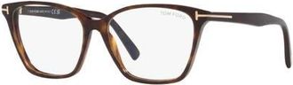 Tom Ford 56mm Cat Eye optical glasses in Tortoise at Nordstrom