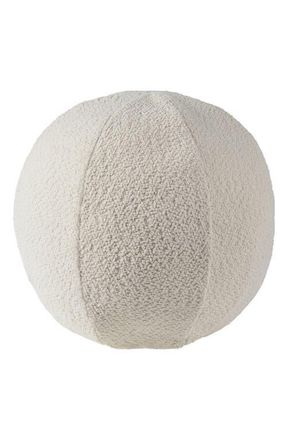 RENWIL Solan Round Boucl&eacute; Pillow in Ivory at Nordstrom