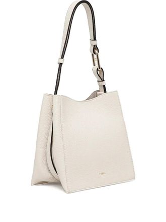 Furla mini Nuvola leather tote bag - women - Calf Leather/Polyurethane/Calf Leather/Polyamide - OS - White