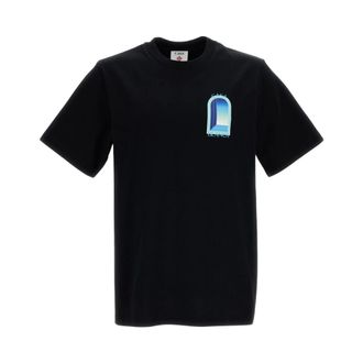 Casablanca T-Shirts, male, Black, Size: XL Classic T-Shirt