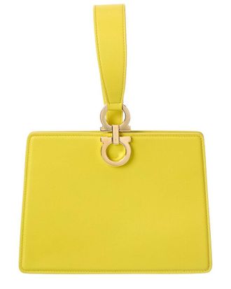 Ferragamo Ferragamo Gancini Mini Leather Clutch