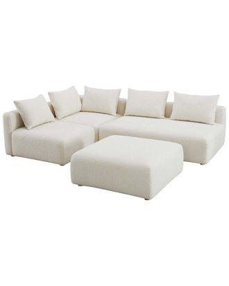 TOV Furniture Tov Furniture Hangover Boucle 4Pc Modular Chaise Sectional