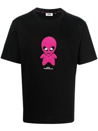 GCDS logo-print short-sleeve T-shirt - Black