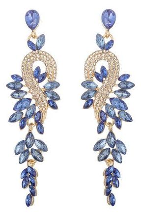 Eye Candy Los Angeles Gardena Drao Statement Earrings in Blue at Nordstrom Rack