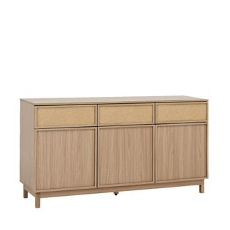 Klast Aparador efecto madera natural 150x82 cm