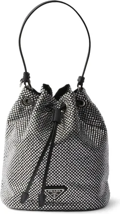 Prada Crystal-embellished Bucket Bag