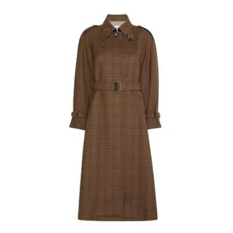 Max Mara Coqueline Trenchcoat - Dames - Mantels - Bruin - Maat: S Leer