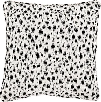 Ballard Designs Tache Spotted Sunbrella Outdoor Pillow - Spotted Black 16 x 16 - Ballard Designs