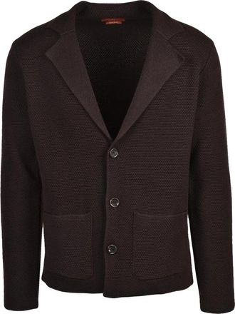 Daniele Fiesoli Gebreid vest - Heren - Vesten - Bruin - XL - Wol - Truien & Vesten