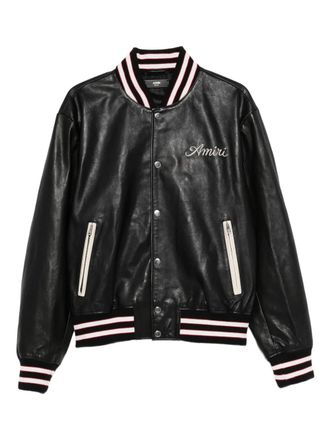 Amiri Giacca varsity con ricamo - Nero