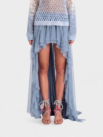 Twin-Set Gonna in tulle asimmetrica
