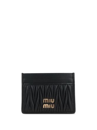 Miu Miu Matelass&eacute; Nappa Leather Card Holder Accessories