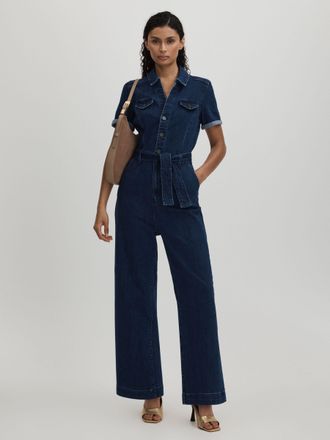 Paige Paige Anessa Jumpsuit Plain, Jelina Size: 10