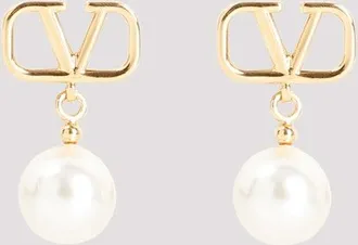 Valentino Garavani V Logo Signature Pearl Earrings
