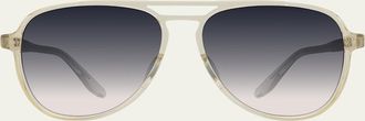 Barton Perreira Hartmann 55mm Acetate Aviator Sunglasses