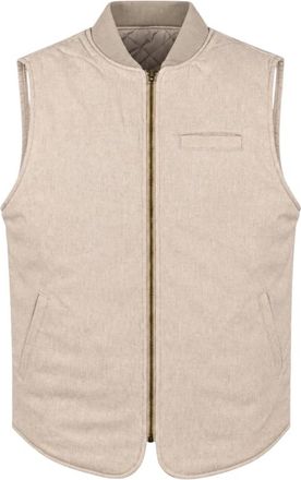 Bl'ker Chaleco de Lana Reversible Owl - Jackets - Hombre - Beige - 2XL