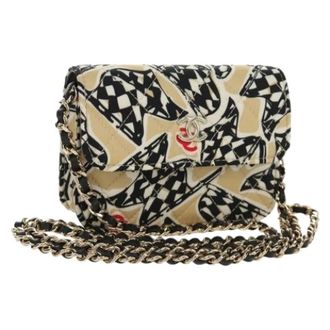 Chanel Pre-owned Vintage Mini Shoulder Bag - Dames - Pre-owned - Veelkleurig - Maat: ONE Size Satijn