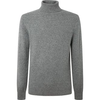 Hackett Maglione a collo alto H Stitch - - Knitwear - Uomo - Grigio - M