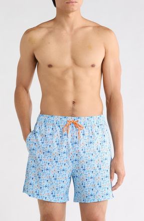 Robert Graham Martini Tower Swim Shorts in Blue at Nordstrom Rack, Size Xx-Large