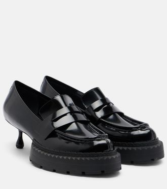 Comme Des Gar&ccedil;ons x Jimmy Choo leather loafer pumps