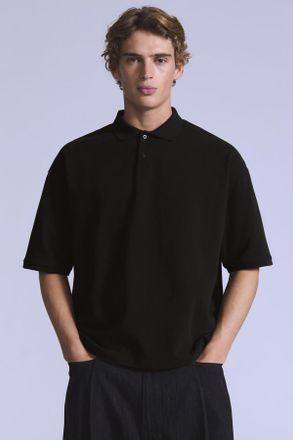 Levi's Cropped Polo - Uomo - XL - Nero / Jet Black