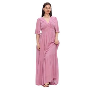 Lina Locchi Dames, Jurken, Roze, Maat: XS Denim