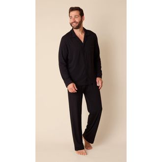 The Cats Pajamas Mens Pima Knit Pajama Set in Classic Midnight at Nordstrom, Size X-Large
