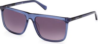 GANT GA7219 90B Mens Sunglasses Blue Size 57